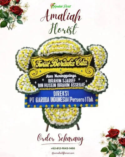 Papan Bunga Duka di Miji