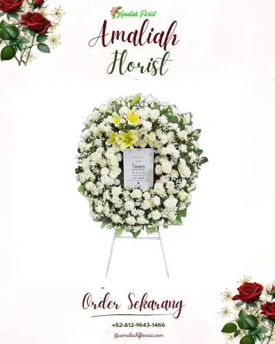 Krans Bunga Duka Cita di Miji